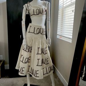Super cute two piece outfit that has LOVE written all over it!